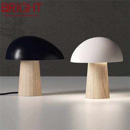BRIGHT Creative Table Lamps Modern LED Mushroom Desk Light for Home Bedroom Decoration