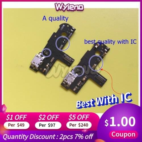 Wyieno For Lenovo S90 S90U Charger Port Board USB Charging Connector Flex Cable Microphone Mic Plug Replacement Parts + Tracking
