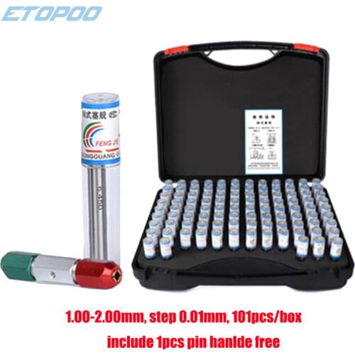 1mm,2mm,3mm,4mm,5mm,6mm,7mm,8mm,9mm,10mm Range 10Pcs Precision Pin Gauge,Smooth Plug Gauge Hole Gauge