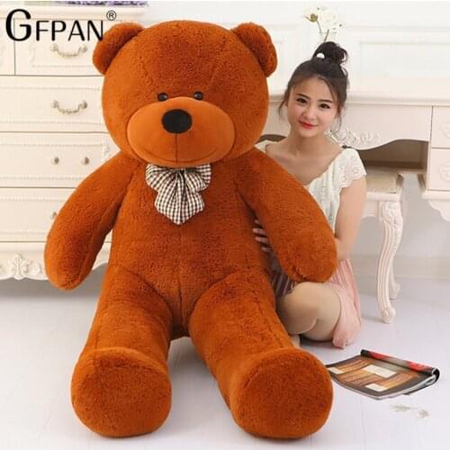 1pc 80cm Giant Lovely Teddy Bear Super Soft Plush Toys Stuffed Fluffy Bear Popular Doll Christmas Gifts for Kids Cheap Pirce
