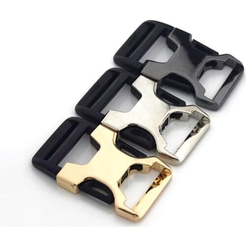 1pcs Metal & Plastic Belt Buckle Quick Side Release Clasp for DIY Bag Luggage Outdoor Backpack Strap Belt Webbing Lether Craft