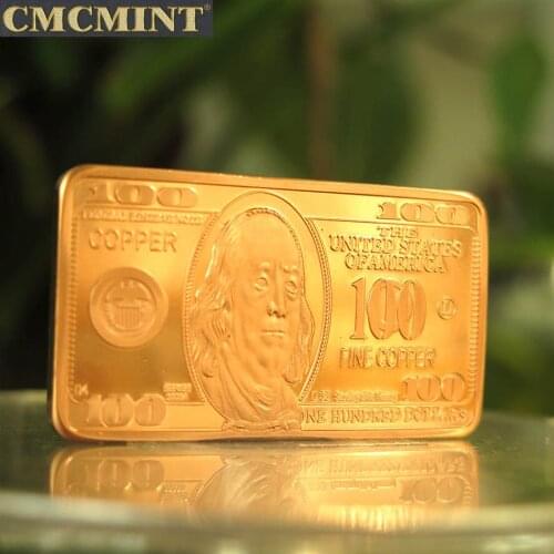 1 Oz $100 Copper Usa Bill B47