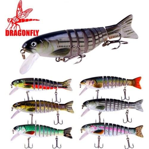 11cm 17.4g Wobblers Pike Fishing Lures Artificial Multi Jointed Sections Artificial Hard Bait Trolling Pike Carp Fishing Tools