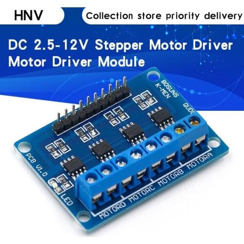 4CH 4 Channel HG7881 Chip H-bridge DC 2.5-12V Stepper Motor Driver Module Controller PCB Board 4 Way 2 Phase for Arduino