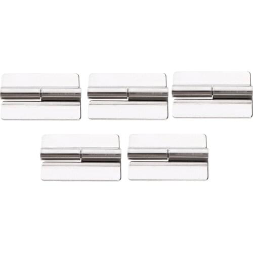 5pcs Stainless Steel Butt Hinge Folding Drawer Door Butt Hinge Right