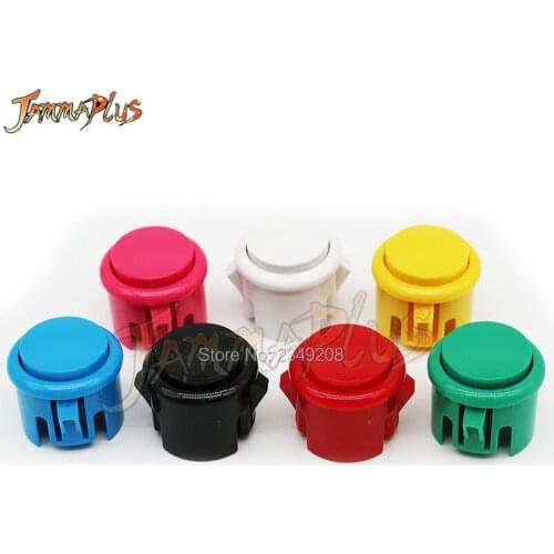 50PCS/lot 7 Colors Available Arcade Push Button 30mm /24mm Push Button Copy SANWA Butotn Arcade Start Button