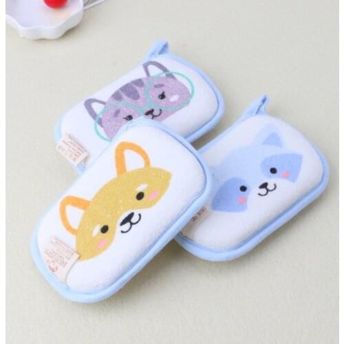 Newborn Baby Bath Brushes Infant Shower Sponge Cotton Rubbing Body Wash Towel