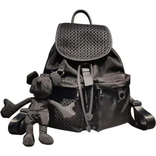 J-Bg Pink Women's Denim Backpacks