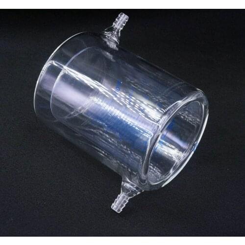 500ml Laboratory Jacketed Borosilicate Glass Beaker Double Layer Beaker for Photocatalytic Experiment