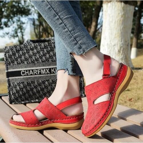 Llogai Beach Sandals Casual Shoes Light Toe Plus Size Fashion Sandalias Flats Women Summer Woman Gladiator Mujer Sapato Feminino