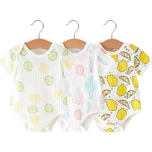 LOKEDIKE Summer Bodysuits For Babies