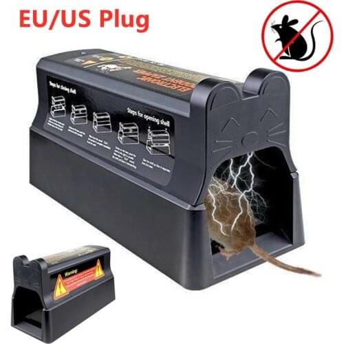 Household Electric Mouse Rat Trap Mouse Killer Electronic Rodent Mouse Trap Electric Rat Trap Killer Catcher EU/US Plug 7000V