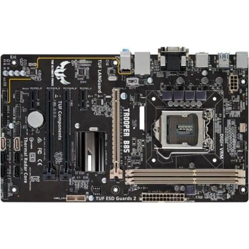 Asus TROOPER B85 Desktop Motherboard Socket LGA 1150 i7 i5 i3 DDR3 SATA3 USB3.0 USED mainboard