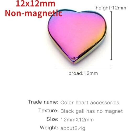 Natural Hematite 12x12mm Loose heart Charms Luck Blessing Change Destiny for Jewelry Making DIY Bracelet Necklace Earring