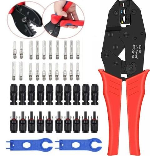 Solar Crimping Tool Male Female Solar Connectors Socket Wrenches Panel Connectors With Cable Crimper For Solar Connectors