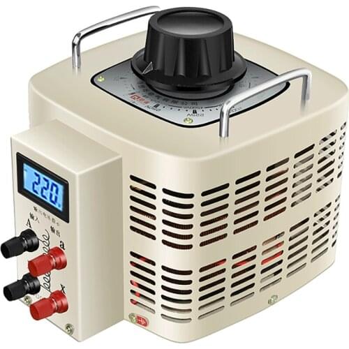 Single Phase Digital Display Contact Voltage Regulator Variable Transformer 5000W 20A Input 220V Output 0-250V Y