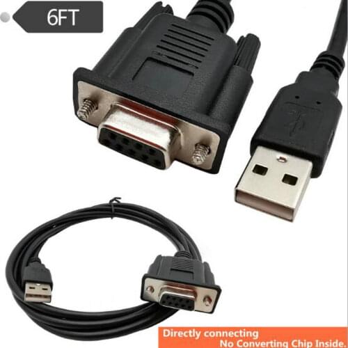 High quality USB to DB9 RS232 COM Male Cable Adapter Converter Supports Win 7 8 10 Pro System