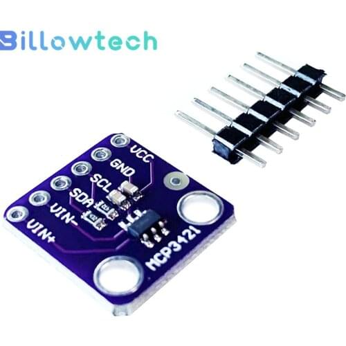MCP3421 I2C SOT23-6 delta-sigma ADC Evaluation Module Board For PICkit Serial Analyzer Module GY MCP3421 MCP3421 I2C SOT23-6 de