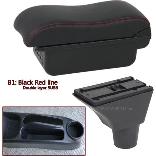 For Honda Civic EP3 Armrest Box central Store Aerio content box with cup holder ashtray decoration products USB interfac