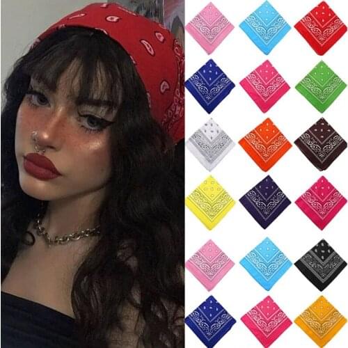 Boho style soft cotton fashion headband wide elastic headband sports headband ladies pattern printing headscarf wide hat