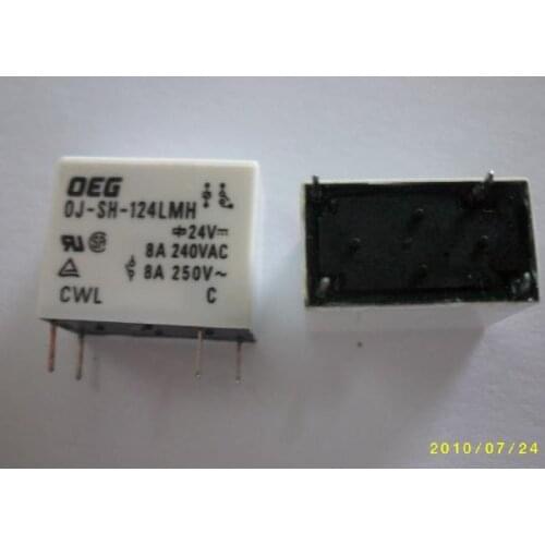 Original OJ-SH-124LMH 8A 250VAC 4pin relays