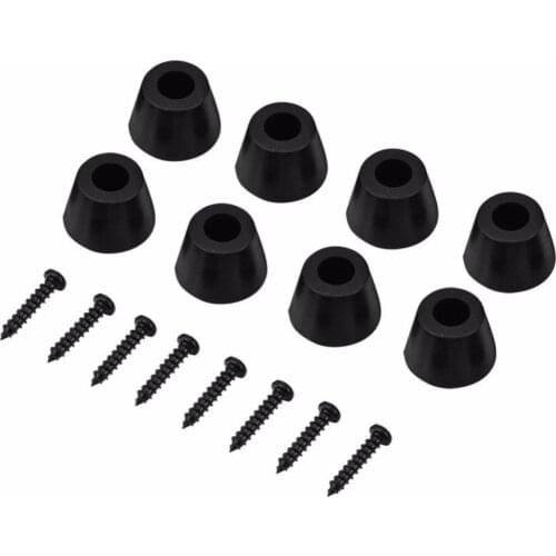 8 Pcs 30x20mm Rubber Feet Anti-vibration Base Pad Stand for Speaker Guitar Amplifier w/ Screws long service life