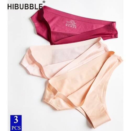 Sexy Ladies Ice Silk Thong Seamless Underwear Women Comfortable Young Girl Sports Panties Plus Size String High Quality Thongs