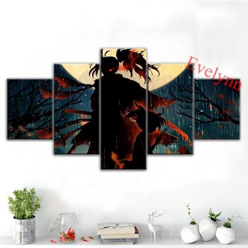 Modern Canvas 5 Piece Anime Poster Revenge Modular Picture Hd Print Wall Art Boys Living Room Gift Bedroom Decor Painting Frame