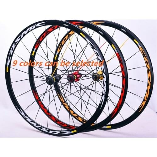 700c Bicycle road carbon fiber sealed bearings straight wheel V/C brakes 30mm rim Wheels Cosmic