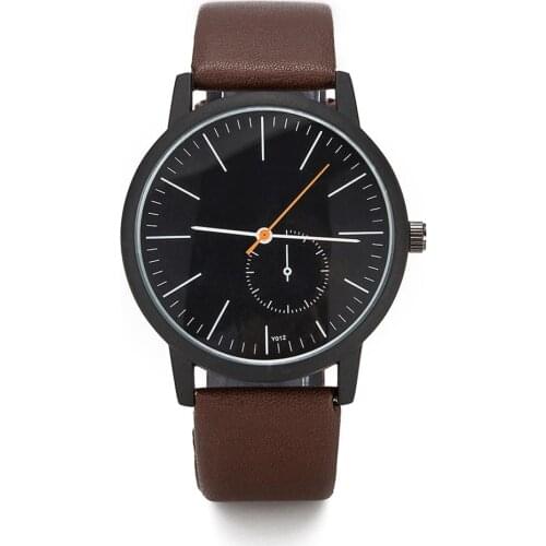 Women/men watches 2020 simple watch dial casual leather quartz watches vintage design clock free shipping