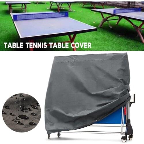 1* Full Size Waterproof Ping Pong Table Storage Cover Indoor /outdoor Table Tennis Sheet Black Table Storage Cover