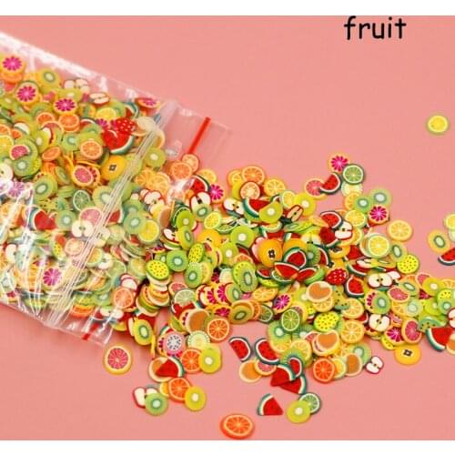 1000Pcs/Pack DIY Material Home Decor Ornaments Fruit Slices Nails Art Tools Rhinestones Decrations Multipurpose Soft Clay