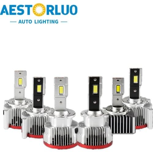 2pcs Error Free D Series LED Headlight Car Light Canbus Bulb Replace HID Conversion Lamps D1S D4S D2S D3S D1R D2R D3R D4R D5S