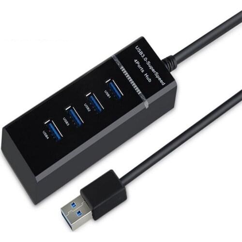 4 Ports USB 3.0 Splitter 3.0 Hub Expander Hub Fast Speed USB Computer Splitter 5Gbps with Built-in Indicator Splitter 3.0 Hub