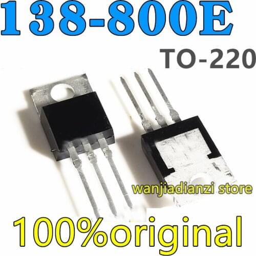 New and original BT138-800E 12A 800V 5W TO-220 Bidirectional thyristor Bidirectional thyristor 12 a / 800 v voltage regulator tu