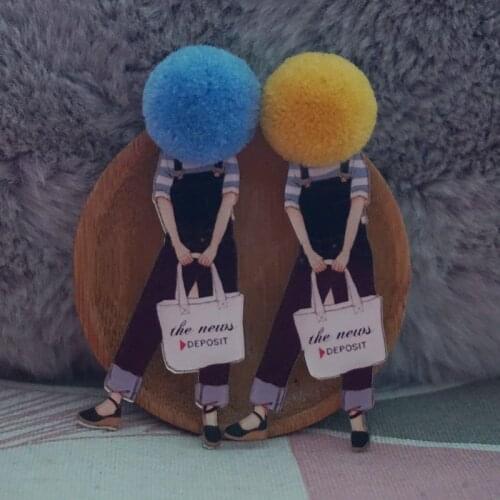 New arrival brooch cute pins brooch for woman girl lovely badges Arcylic pins T-Shirt pins Accessories