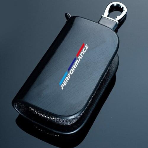 Genuine leather car key case wallet fashion cow leather brand car key holder For BMW E46 E39 E90 E91 E60 E36 E92 E30 E34 E70 E87