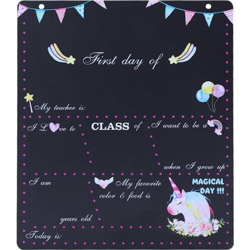 Wooden Blackboard Party Events Note Double Sided Chalkboard Memo School Home Hanging Message Board Wedding Decoration Photo Prop