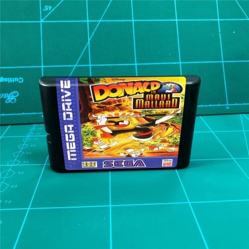 Donald Duck in Maui Mallard - 16 bit MD Games Cartridge For MegaDrive Genesis console