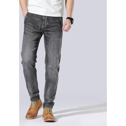 2019 New Arrival Casual Fashionable Mens Jeans Cotton Elastic Pants Extra large Male Straight Tide Plus Size 5XL 6XL 7XL 8XL