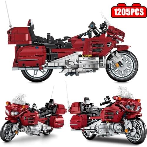 City Creator Classic Racing Car Mechanical Motorcycle Model Building Blocks Technica Bricks DIY Education Toys For Children