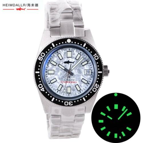 Heimdallr Watch 62Mas Snowflake Special Design Automatic Watches NH35A Sapphire Crystal Mechanical Dive Wristwatch Men 200m