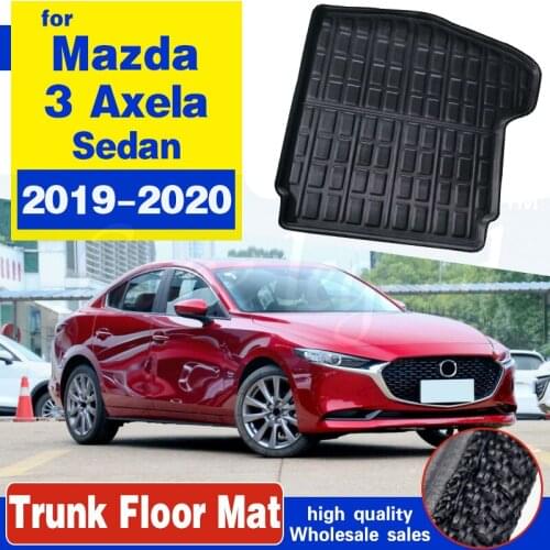 For Mazda 3 BP Sedan Saloon 2019 2020 Cargo Boot Liner Tray Rear Trunk Floor Mat Carpet Car Styling