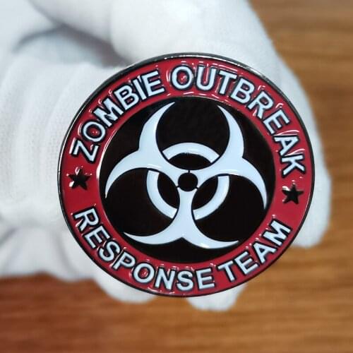 Zombie Outbreak Response Team Lapel Pin Be prepared for the worst and get your team together today