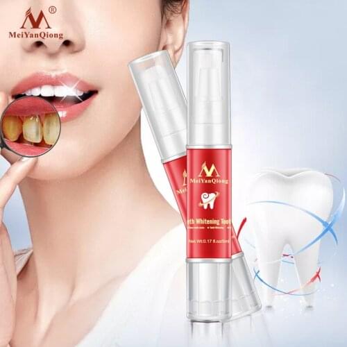MeiYanQiong Teeth Whitening Tooth Brush Essence Oral Hygiene Cleaning Serum Removes Plaque Stains Tooth Bleaching Dental
