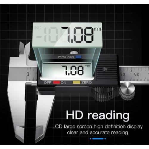 High Precision Metal Vernier Caliper Accuracy 0.01mm Calipers Digital Measuring Instrument Stainless Steel Digital Caliper