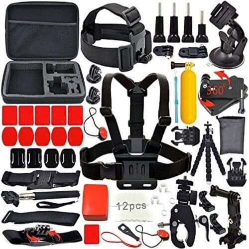 Sport Camcorder Accessories Budle Kit for Gopro Hero 5 2 4 3+ SJ4000 SJ5000 SJ5000X Wifi 4K Outdoor Diving Action Camera