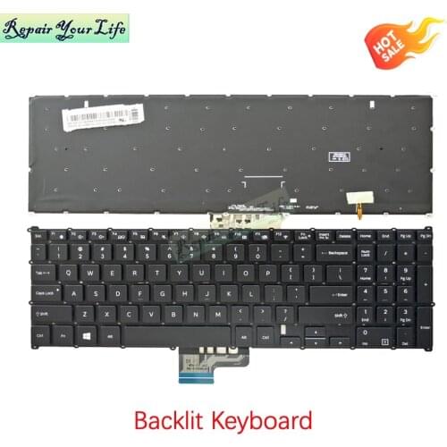 New 740U5L Backlit keyboard For Samsung NP730U5L 730U5L NP740U5L NP740U5M-X01 US keyboard 9Z.NARBN.A01 NSK-MSABN