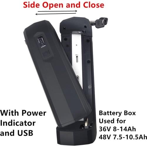 Original 36volt 48volt eBike Battery Box Hailong 2 Side Release Open Battery Box 36V 48V 40 pcs 18650 Cells Battery Case