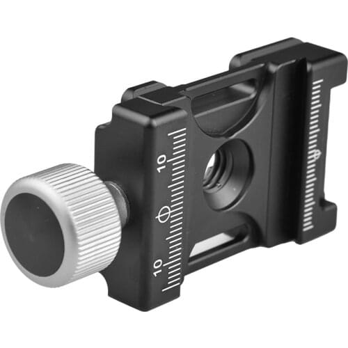 Plate Clamp Slider Mount Adapter Aluminum Screw Knob Plate Clamp for Arca Swiss Plate Tripod Head Monohead